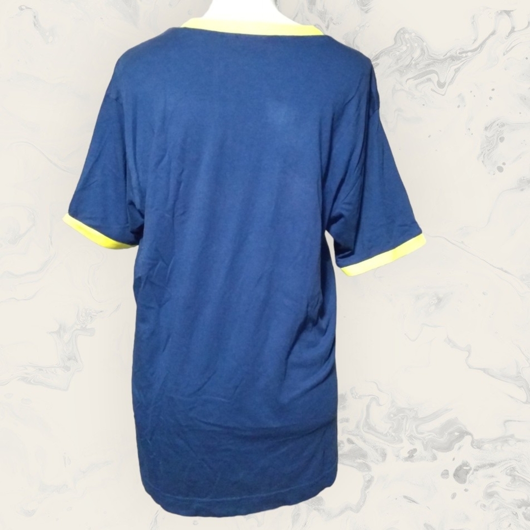 PUMA(プーマ)の70 PUMA メンズ 青×黄色 半袖 Tシャツ ロゴ プリント 綿100% メンズのトップス(Tシャツ/カットソー(半袖/袖なし))の商品写真