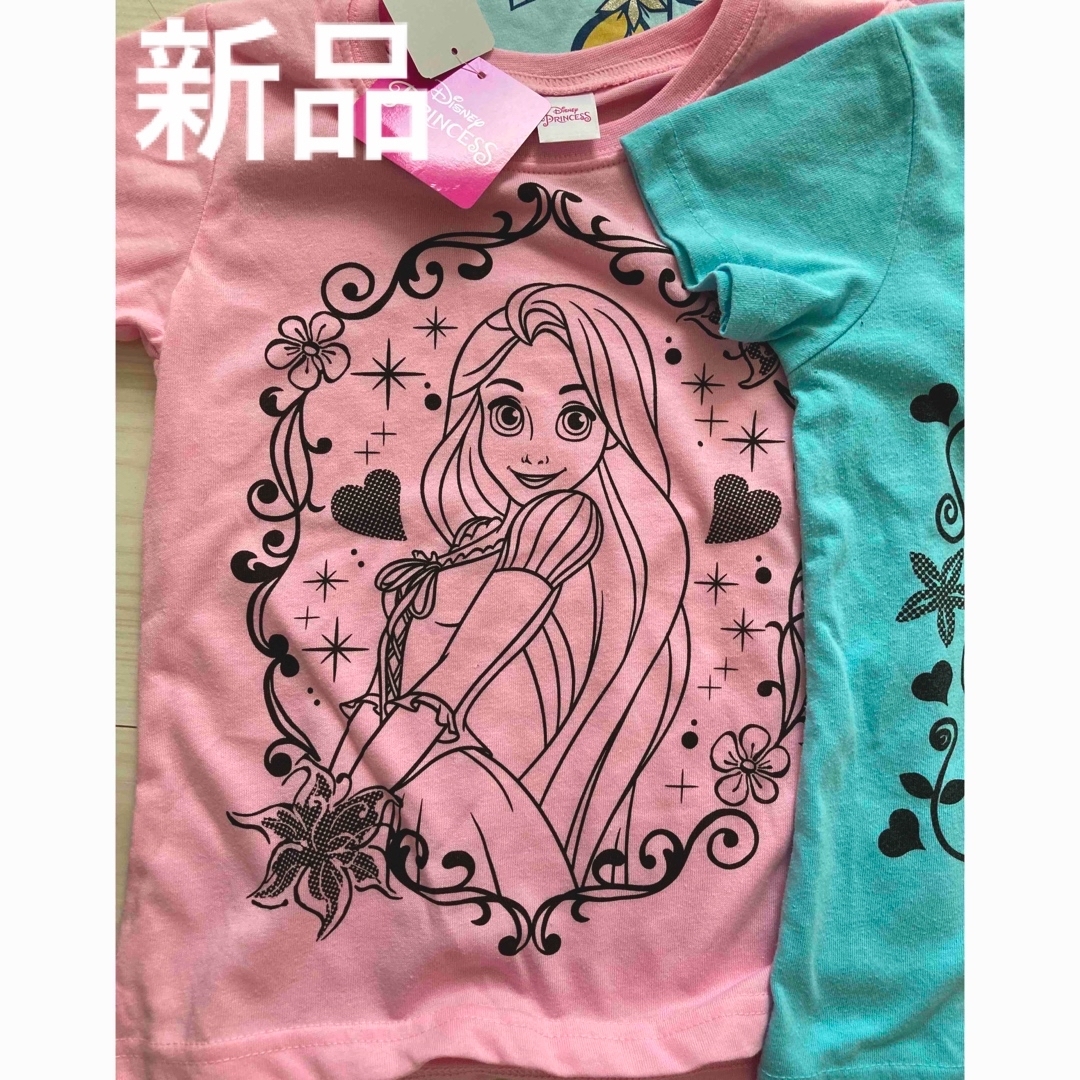 Disney(ディズニー)のディズニー☆アナ雪　アリエル　ラプンツェル　Tシャツ　4枚セット　120cm キッズ/ベビー/マタニティのキッズ服女の子用(90cm~)(Tシャツ/カットソー)の商品写真