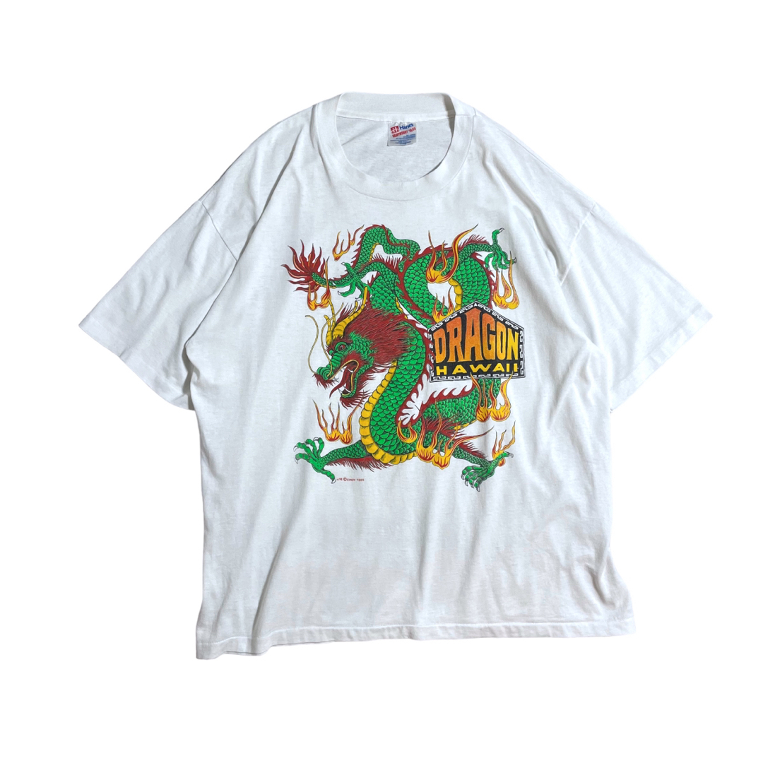 トップス"Hanes" 90's〜 Tシャツ HAWAII ドラゴンプリント