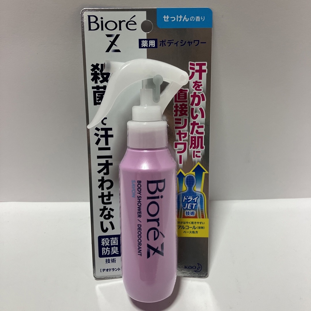 Biore(ビオレ)の【新品4本セット】ビオレ Z 薬用 ボディシャワー せっけんの香り 100ml コスメ/美容のボディケア(制汗/デオドラント剤)の商品写真