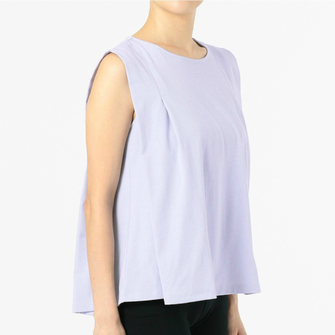 CHACOTT - Chacott タックノースリーブTシャツ ラベンダーの通販 by ち