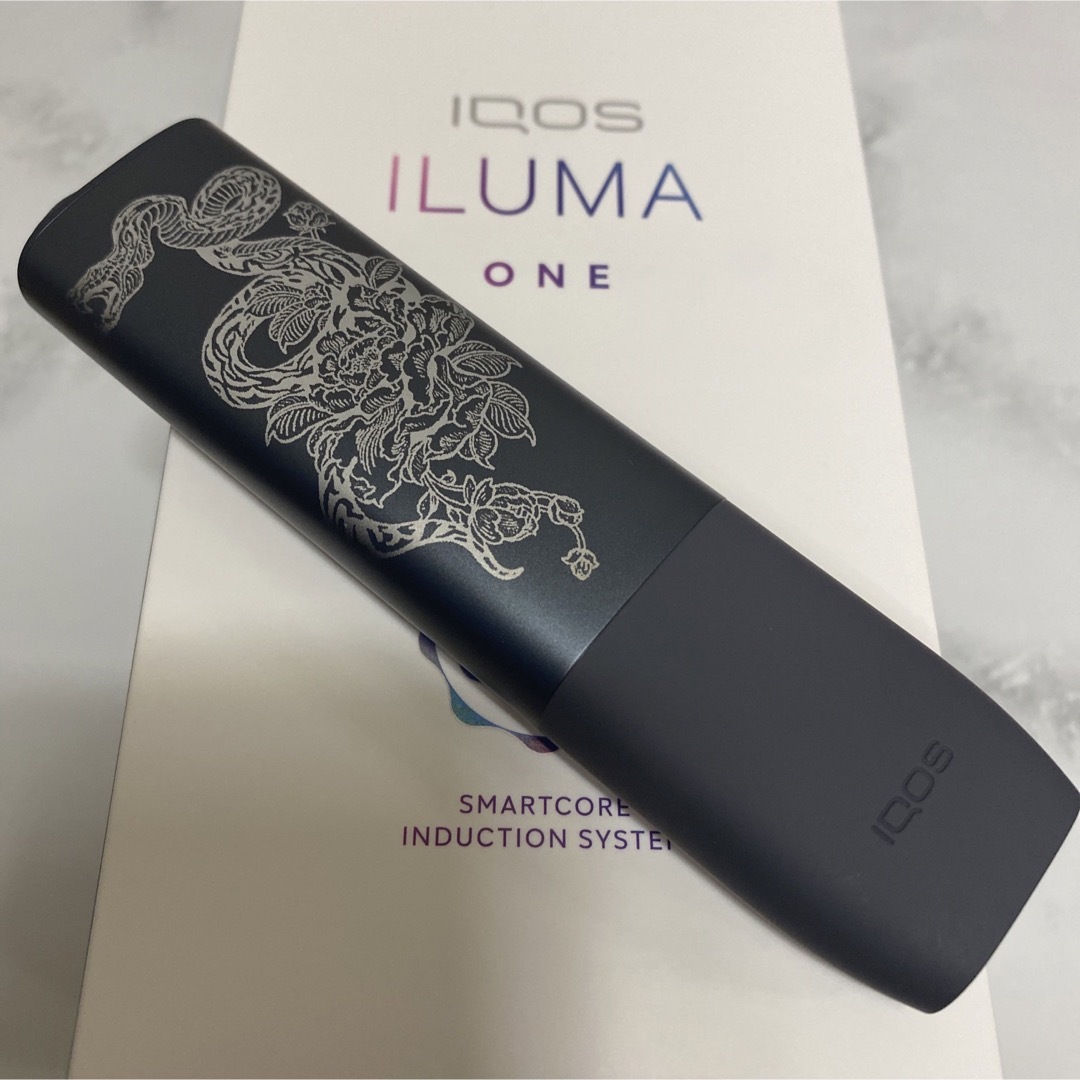 iQOS ILUMA ONE イルマワン レーザー加工 蛇 牡丹 和柄 和彫り 2