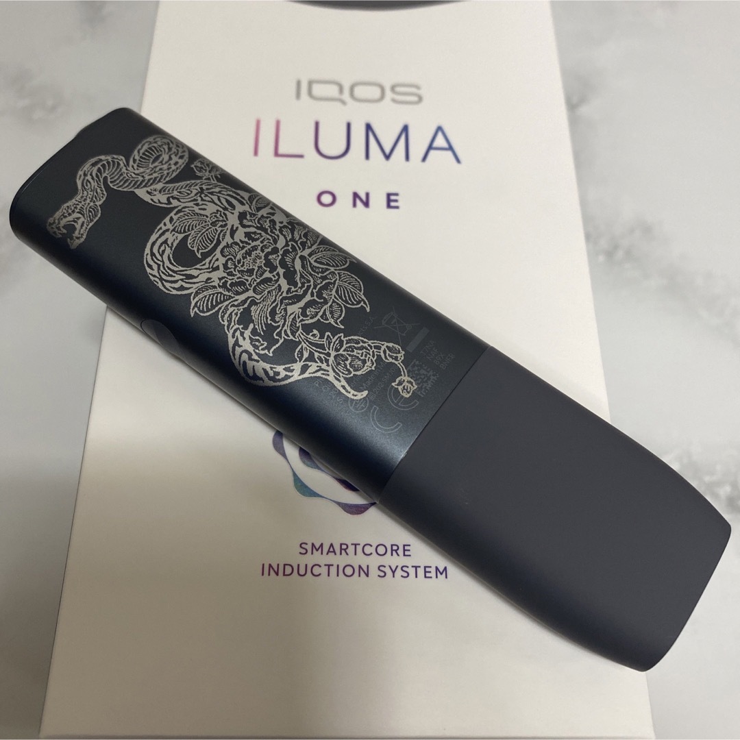 iQOS ILUMA ONE イルマワン レーザー加工 蛇 牡丹 和柄 和彫り 3