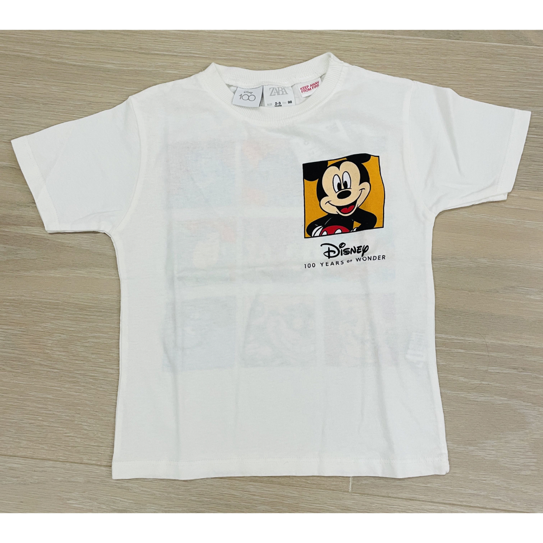 ZARA KIDS(ザラキッズ)のザラ ベビー ディズニー 100周年 ミッキー フレンズ Tシャツ キッズ/ベビー/マタニティのキッズ服男の子用(90cm~)(Tシャツ/カットソー)の商品写真