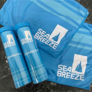 シーブリーズ(SEA BREEZE)のSEA BREEZE シーブリーズ クールタオル 冷感タオル ブルー 2個(トレーニング用品)