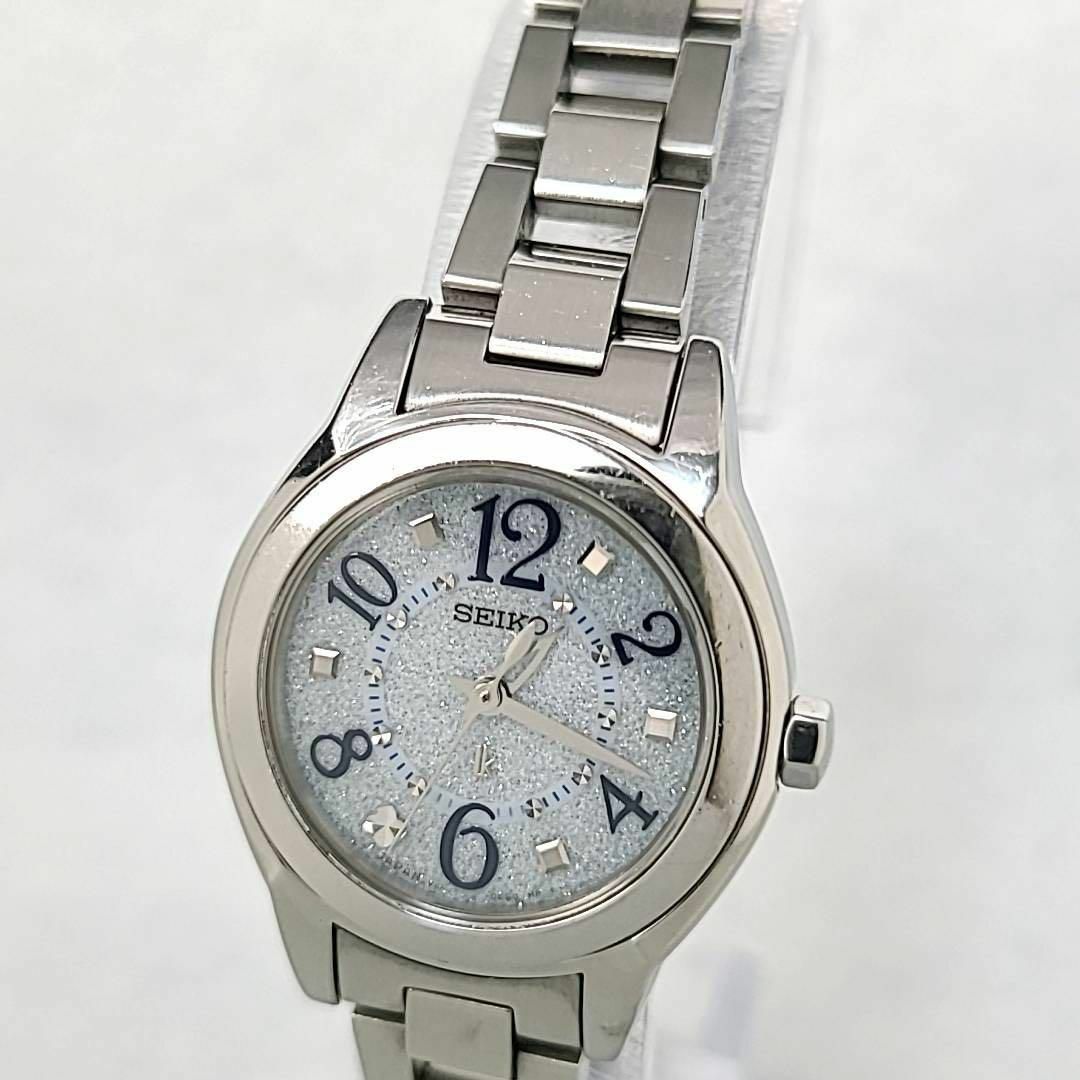 ○【美品稼働品】SEIKO ルキア シェル文字盤 チャーム付き アラビア-