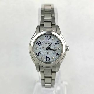 ○【美品稼働品】SEIKO ルキア シェル文字盤 チャーム付き アラビア-