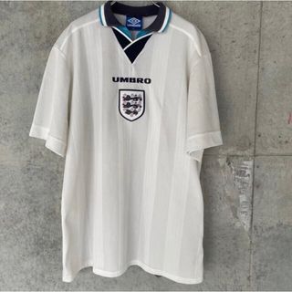 アンブロ(UMBRO)のumbro イングランド代表　ユニフォーム　euro96 ベッカム　襟付き　古着(Tシャツ/カットソー(半袖/袖なし))