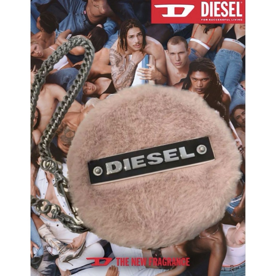 DIESEL ディーゼル ファーコインケース ポーチ メンズのファッション小物(コインケース/小銭入れ)の商品写真