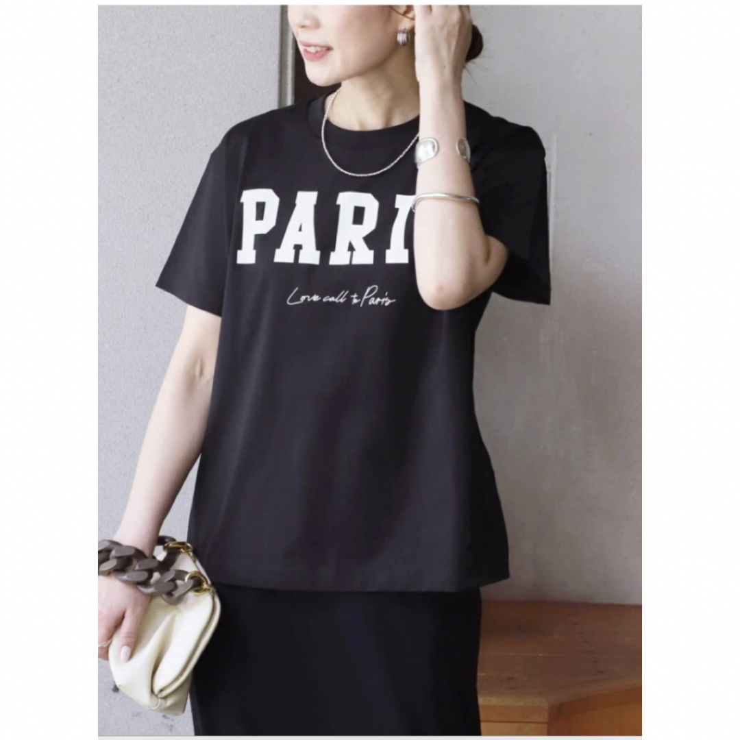 ヴェルメイユパーイエナ　PARISロゴTシャツ