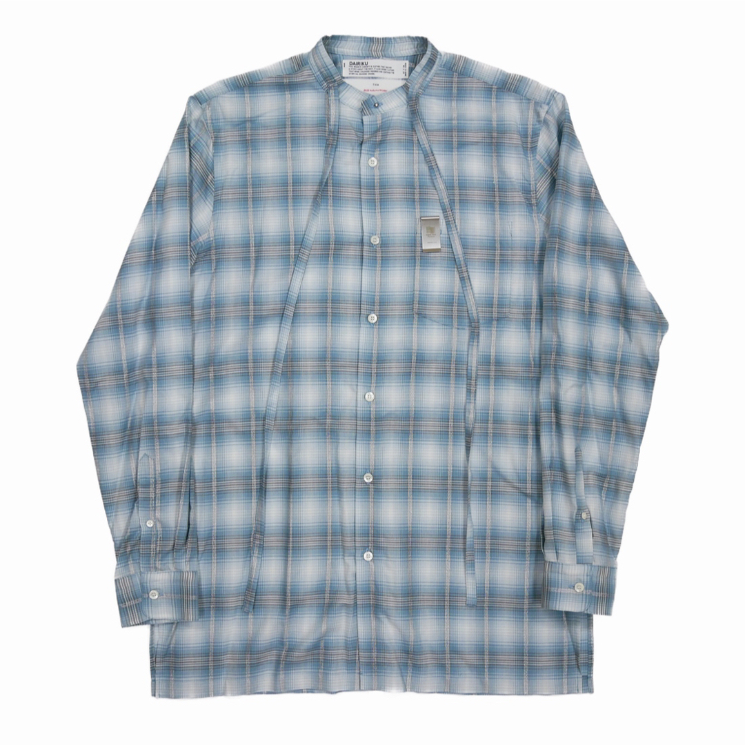 DAIRIKU 23AW Ribbon Tie Check Shirt