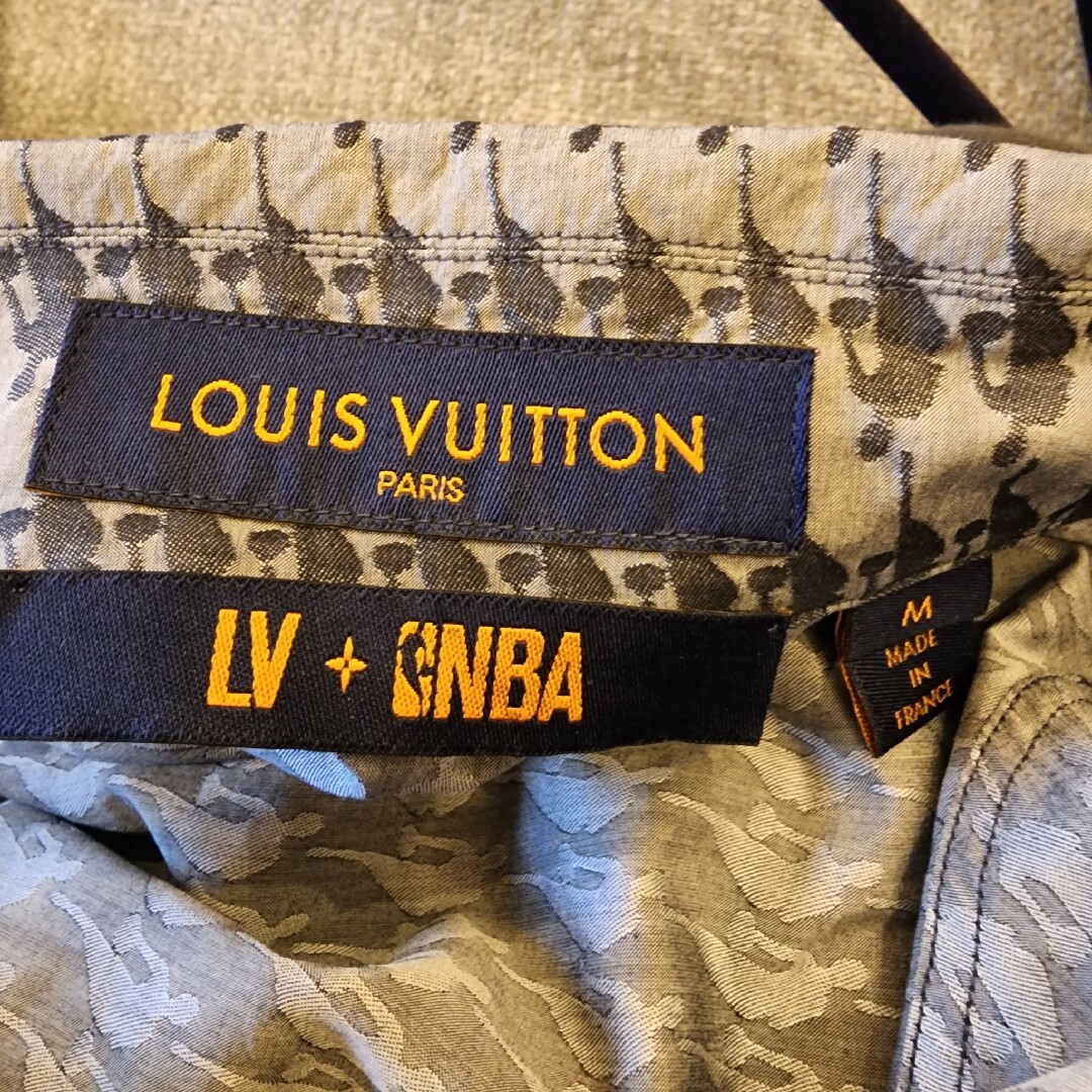 LOUIS VUITTON ルイヴィトン 21SS Virgil Abloh NBA ヴァージルアブロー シグネチャー 半袖シャツ グレー RM211M ZKP HKS18W