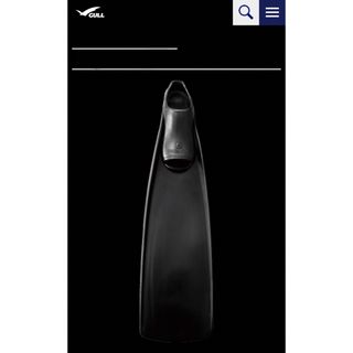1点限定 GULL バラクーダ ダイビング フィン 新品 黒 白 - マリン