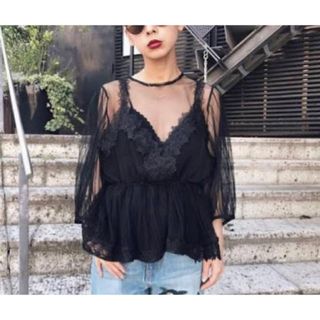 アメリヴィンテージ(Ameri VINTAGE)のameri vintage tulle blouse(シャツ/ブラウス(長袖/七分))