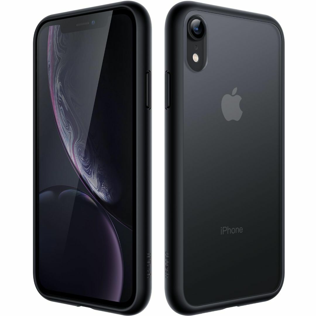 【色: ブラック】JEDirect マットケース iPhone XR 6.1イン