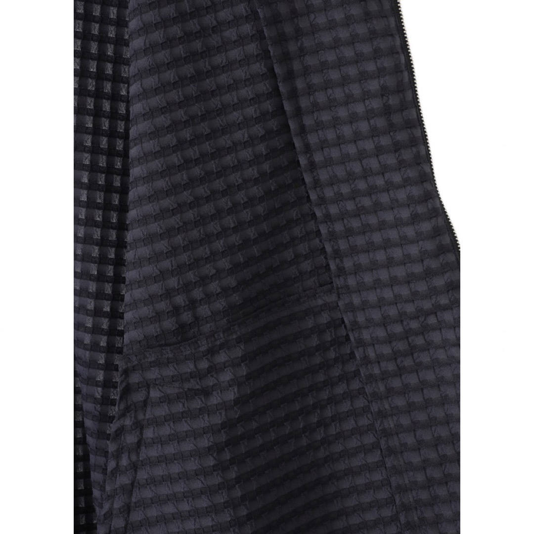 23ssURU CHECK POLYESTER - ZIP UP BLOUSON