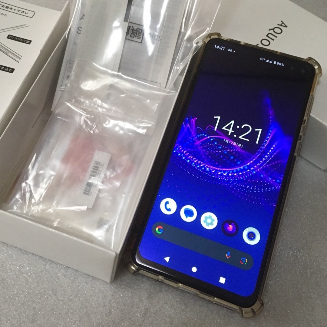 AQUOS(アクオス)の【超美品】SH-M16 AQUOS Sense 4plus センス4プラス 本体 スマホ/家電/カメラのスマートフォン/携帯電話(スマートフォン本体)の商品写真