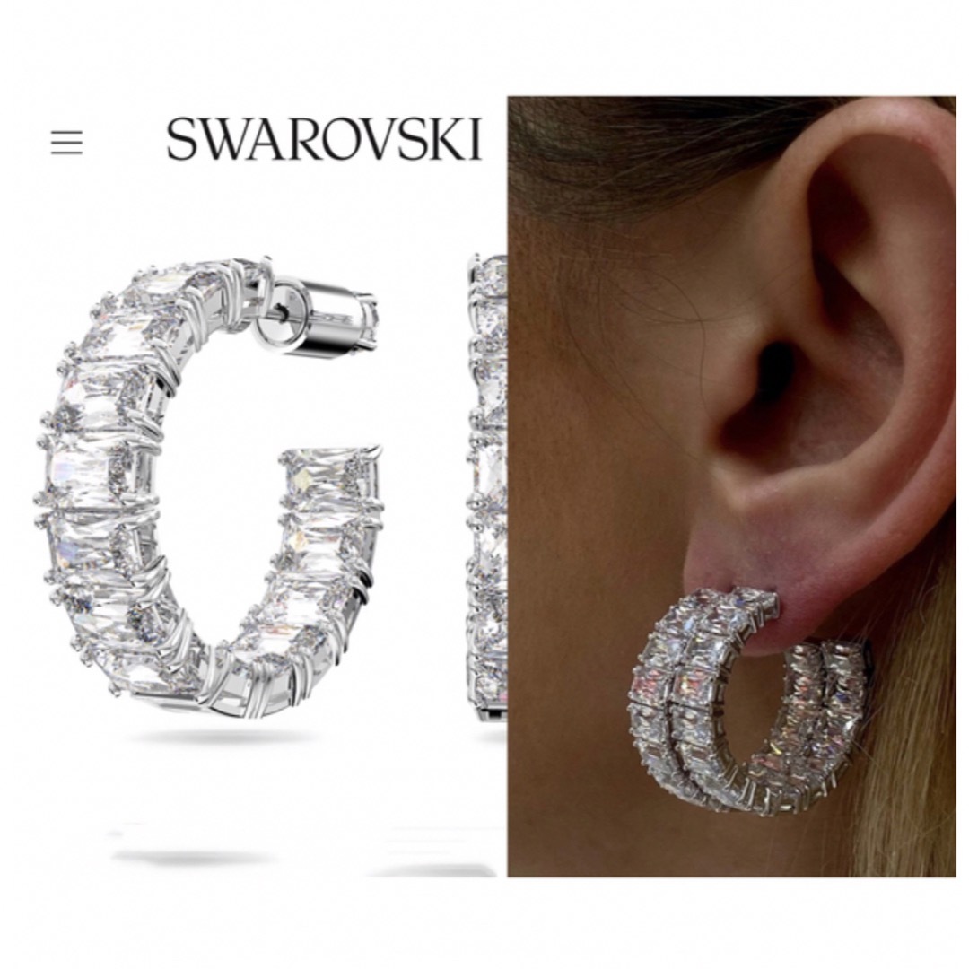 アクセサリーSWAROVSKI フープピアス