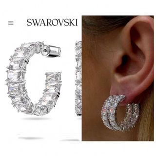 スワロフスキー(SWAROVSKI)のSWAROVSKI フープピアス(ピアス)