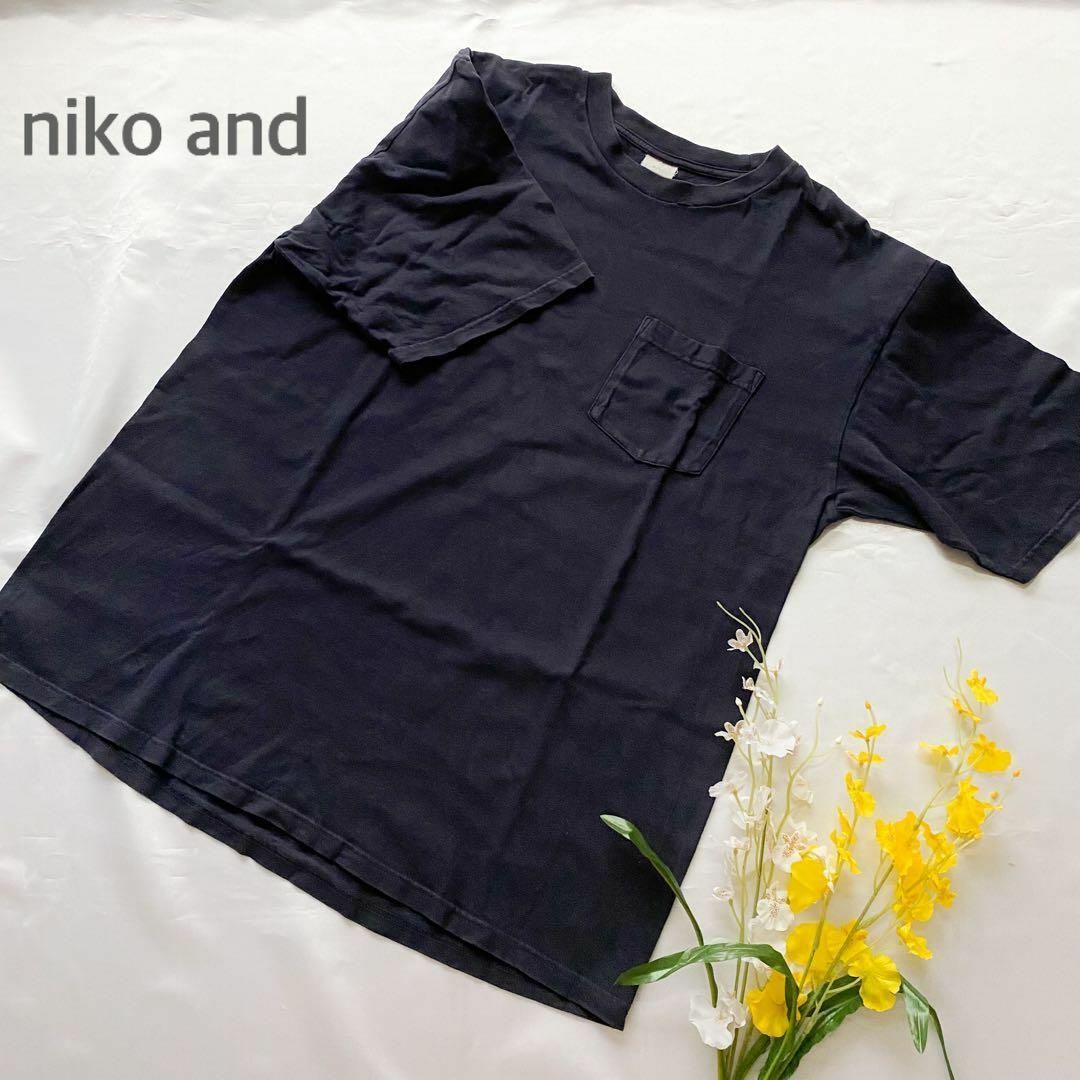 niko and...(ニコアンド)の【人気アイテム】Niko and ニコアンド　シンプル　カジュアル　Tシャツ レディースのトップス(Tシャツ(半袖/袖なし))の商品写真