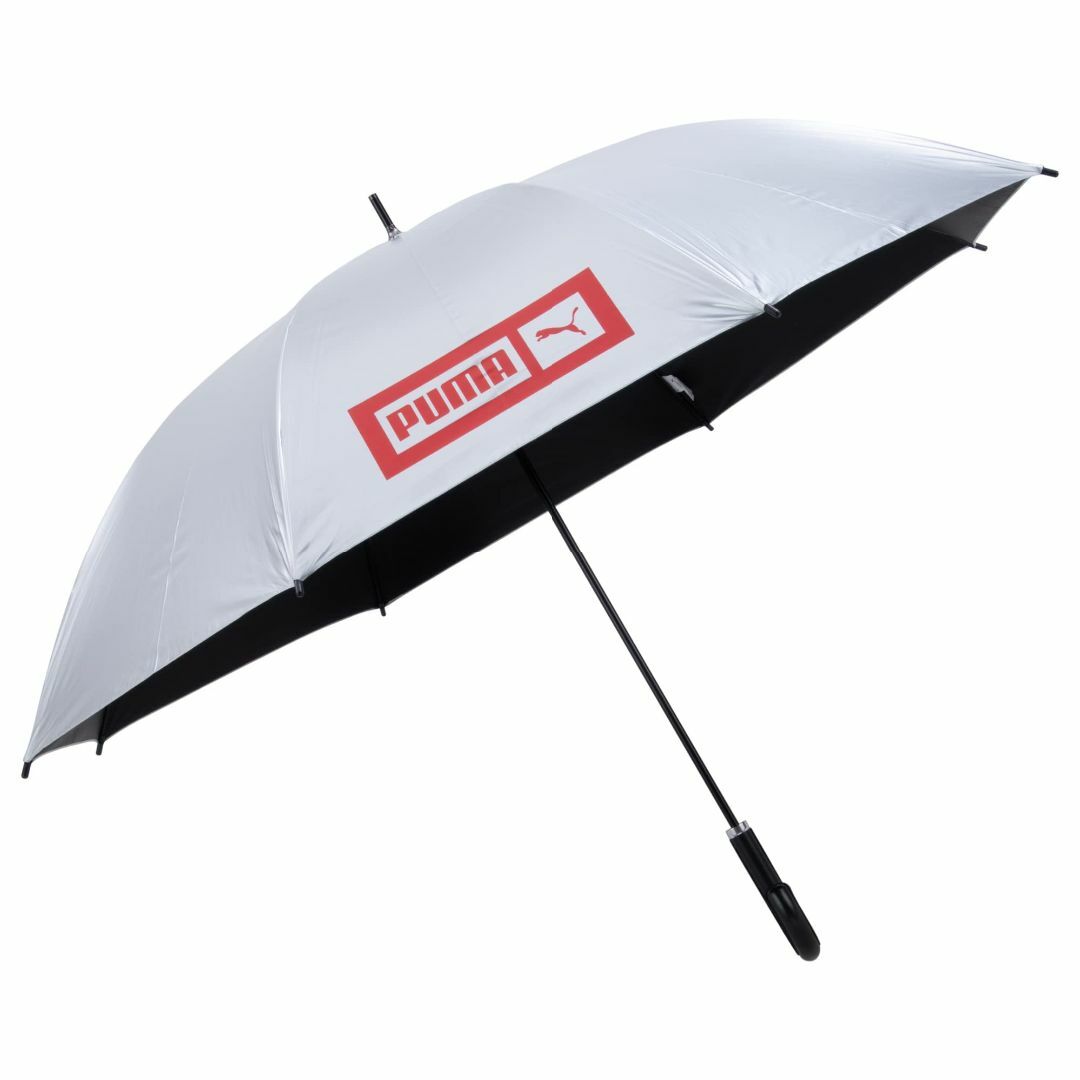 【色: レッド】ﾌﾟｰﾏPuma 紳士 晴雨兼用 表ｼﾙﾊﾞｰ ｼﾞｬﾝﾌﾟ傘
