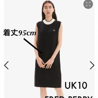 フレッドペリー(FRED PERRY)のフレッドペリー　sleeveless knitted dress(ひざ丈ワンピース)