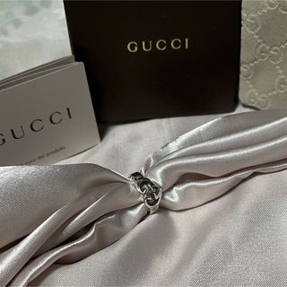 グッチ(Gucci)の美品グッチGUCCIインターロッキング　ハートリング　#１1(リング(指輪))