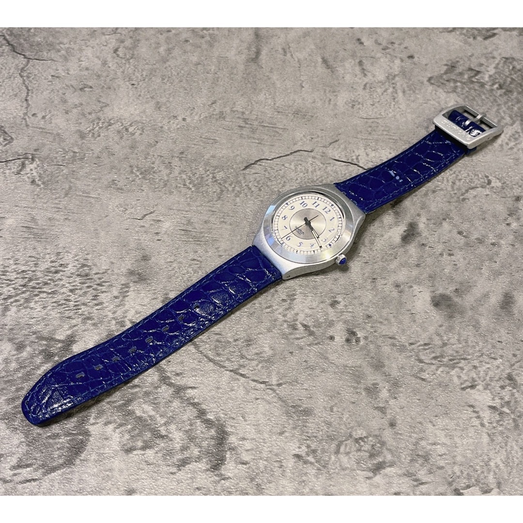 swatch(スウォッチ)の希少 美品 Swatch Irony 1996 YGS1002 腕時計 ブルー メンズの時計(腕時計(アナログ))の商品写真