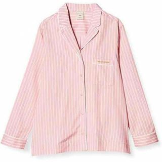 ジェラートピケ(gelato pique)の新品♡ピンク ストライプ シャツ トップス(ルームウェア)