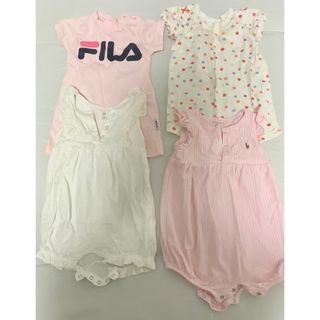 ラルフローレン(Ralph Lauren)のロンパース4枚セット/ラルフローレン他/9M/70cm(ロンパース)