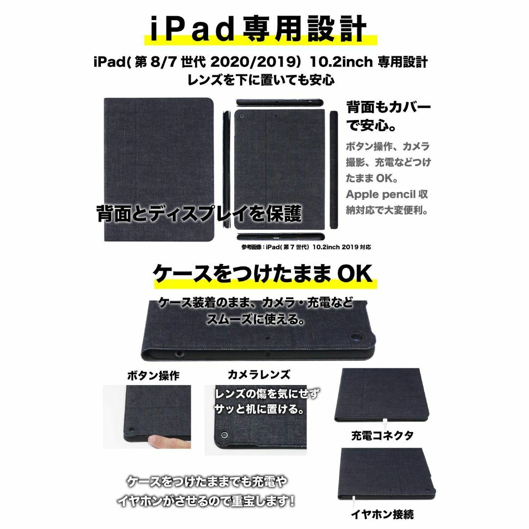 NeedNetwork 岡山デニム ipad 用 ケース 第9世代 第8世代 第