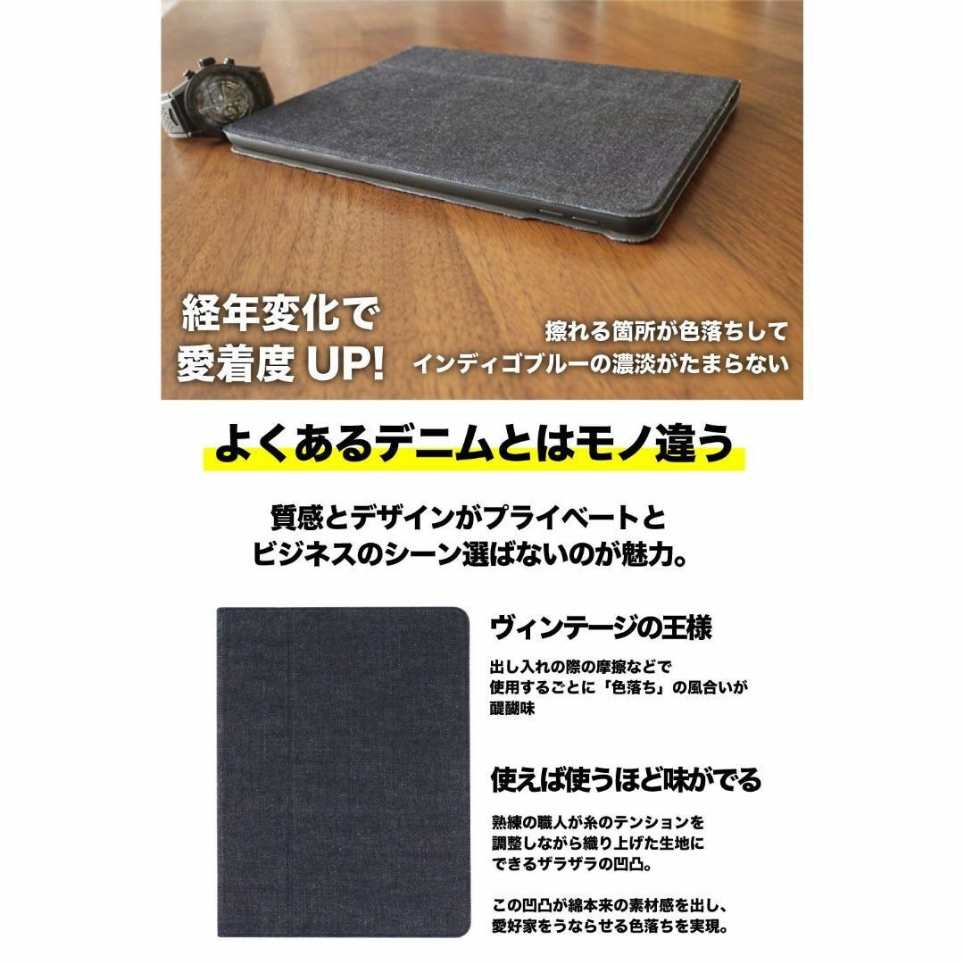 NeedNetwork 岡山デニム ipad 用 ケース 第9世代 第8世代 第