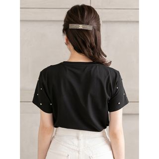 美品】トレフルプラスワン trefle+1 ビジューTシャツ ブラック 01の ...