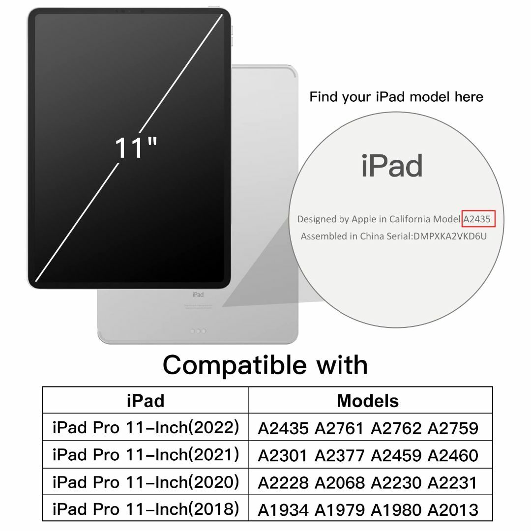 【色: ブラック】JEDirect iPadPro11インチ(2022/2021