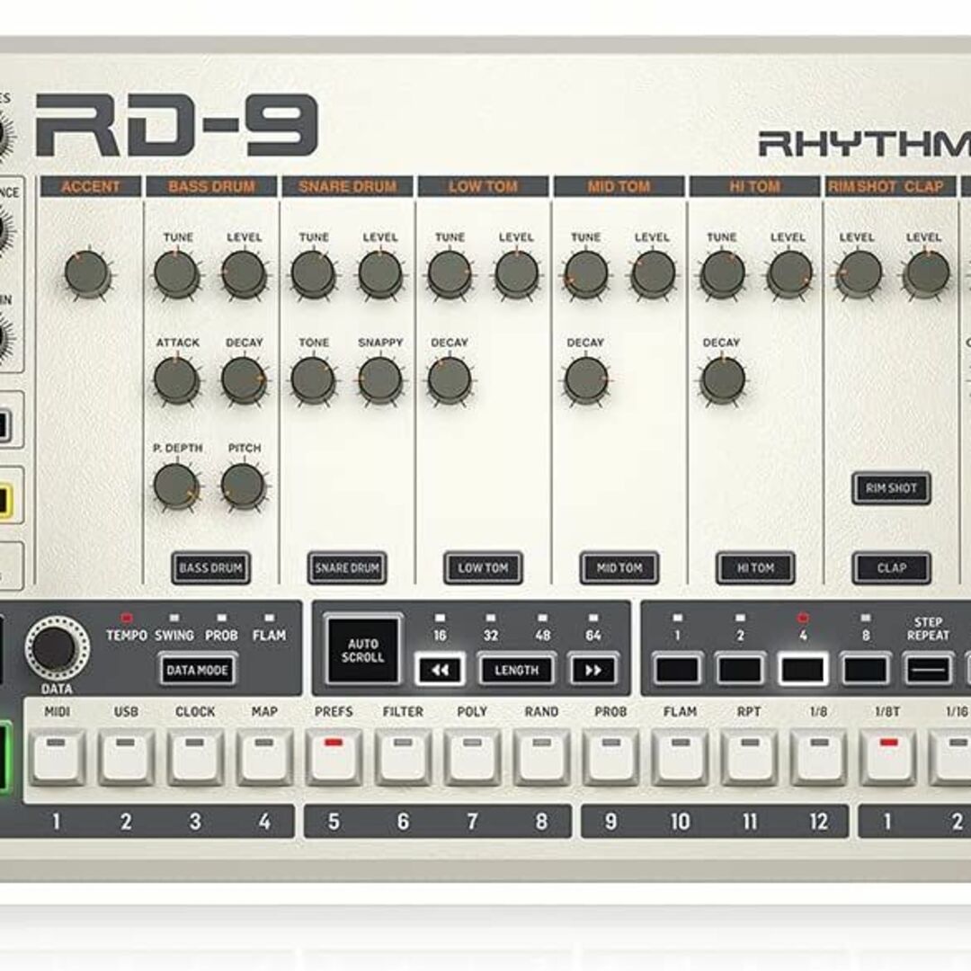 新品 未使用 Behringer RD-9 アナログ ドラム マシン リズム