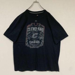 マジェスティック(Majestic)のMajestic クリーブ ランド キャバリアーズ半袖 プリントTシャツ XL(Tシャツ/カットソー(半袖/袖なし))