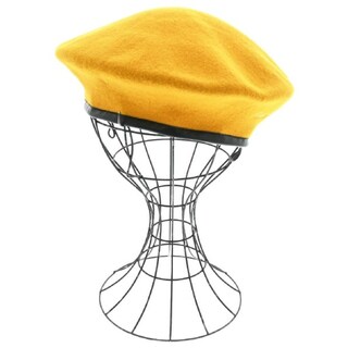 カンゴール(KANGOL)のKANGOL カンゴール ハンチング・ベレー帽 XL 黄 【古着】【中古】(ハンチング/ベレー帽)