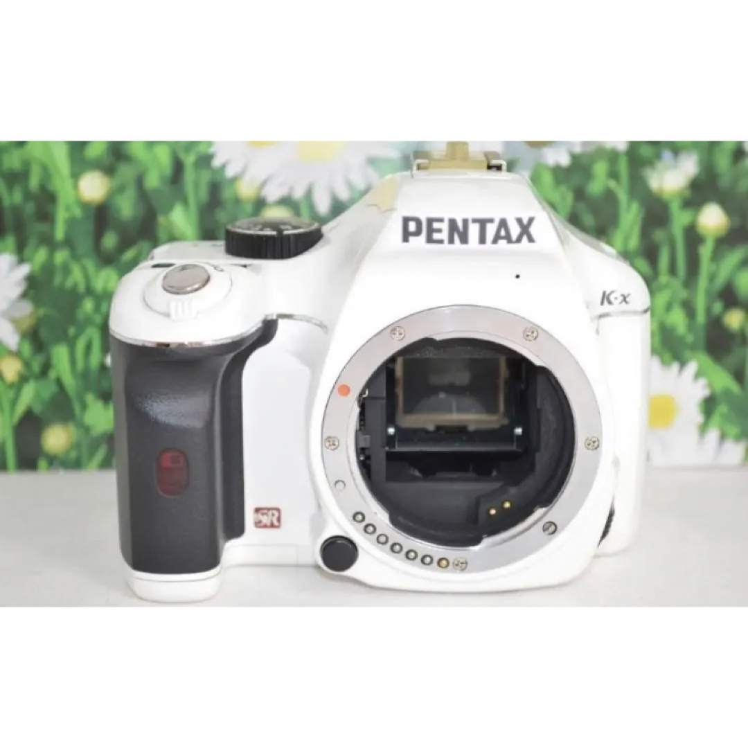 PENTAX(ペンタックス)の❤スマホ転送OK❤ ペンタックス K-x 一眼レフカメラ ホワイト スマホ/家電/カメラのカメラ(デジタル一眼)の商品写真