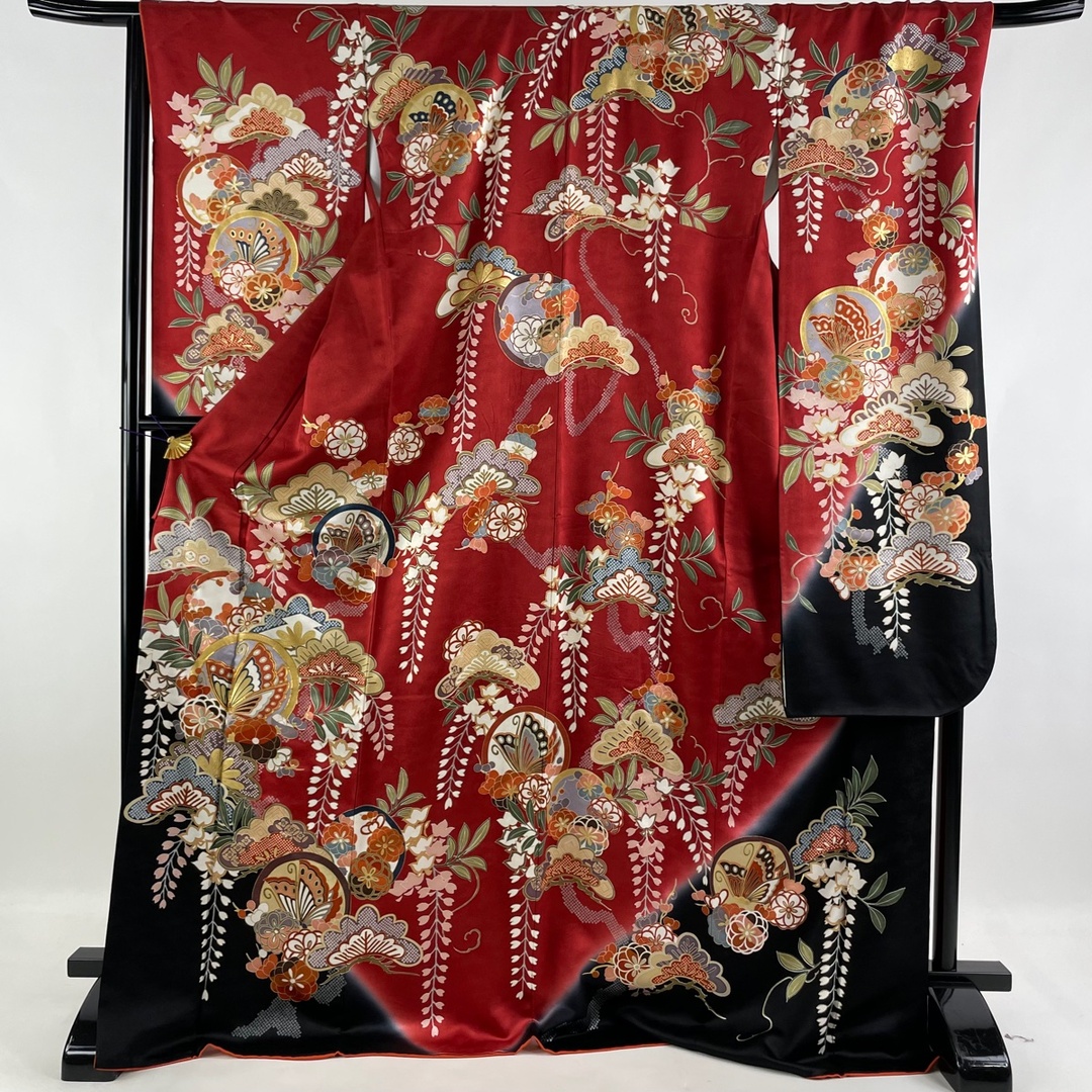 振袖 美品 名品 身丈174cm 裄丈69.5cm 正絹-