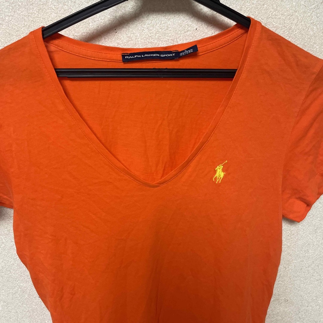 POLO RALPH LAUREN(ポロラルフローレン)のラルフローレンンスポーツVネックシャツ レディースのトップス(Tシャツ(半袖/袖なし))の商品写真