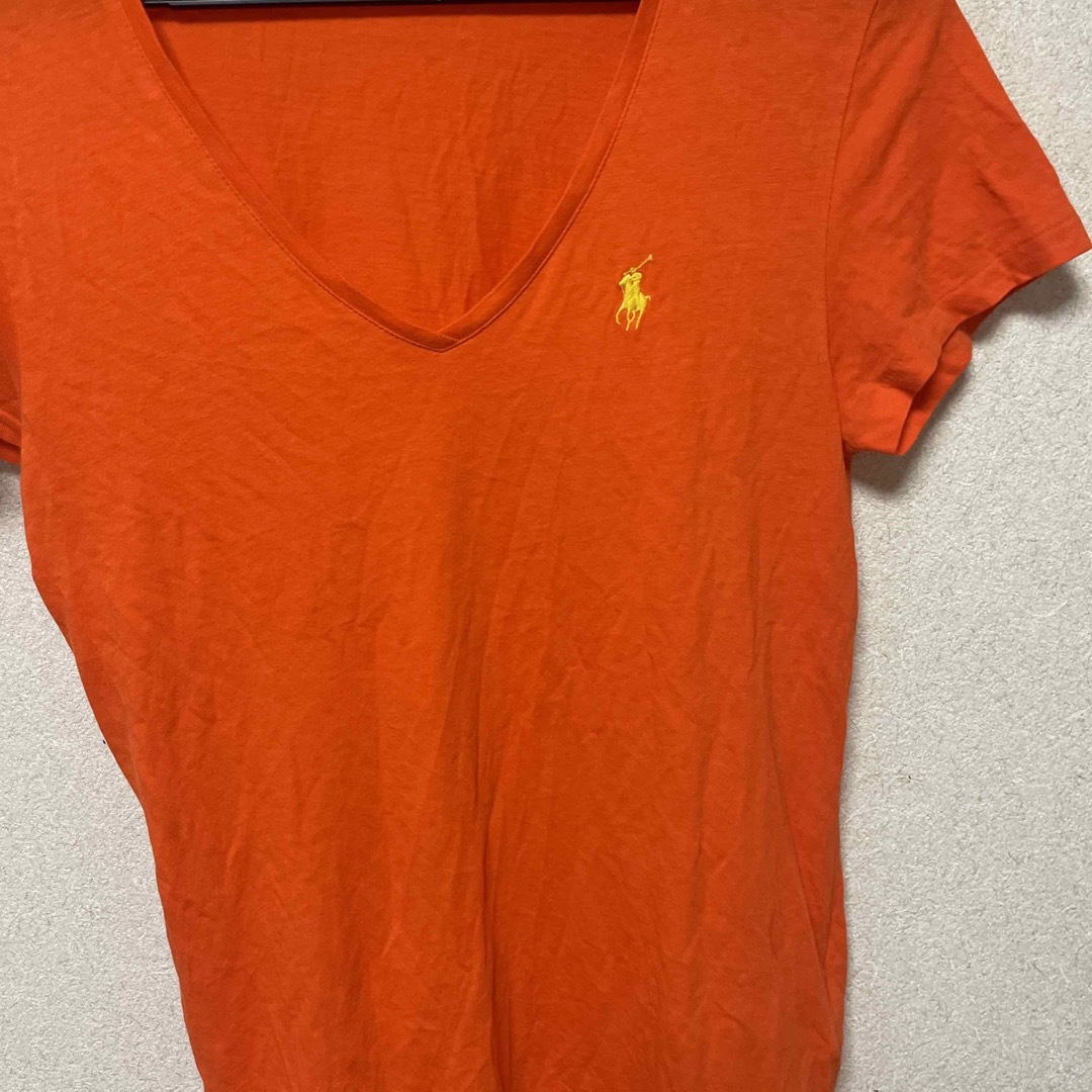 POLO RALPH LAUREN(ポロラルフローレン)のラルフローレンンスポーツVネックシャツ レディースのトップス(Tシャツ(半袖/袖なし))の商品写真