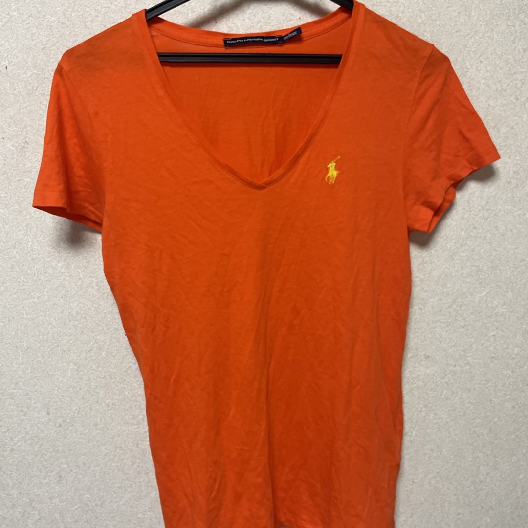 POLO RALPH LAUREN(ポロラルフローレン)のラルフローレンンスポーツVネックシャツ レディースのトップス(Tシャツ(半袖/袖なし))の商品写真