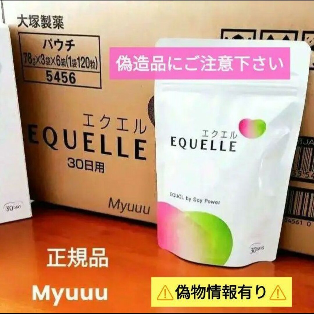 大塚製薬 - ⚠️エクエルの偽造品に注意⚠️ 正規品 大塚製薬 エクエル ...