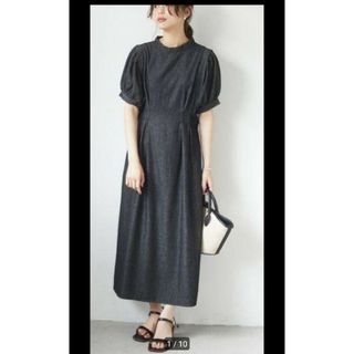 グリーンパークス(green parks)の専用　ELENCARE DUE 　デニムロングワンピース➕レイカズンTシャツ(ロングワンピース/マキシワンピース)