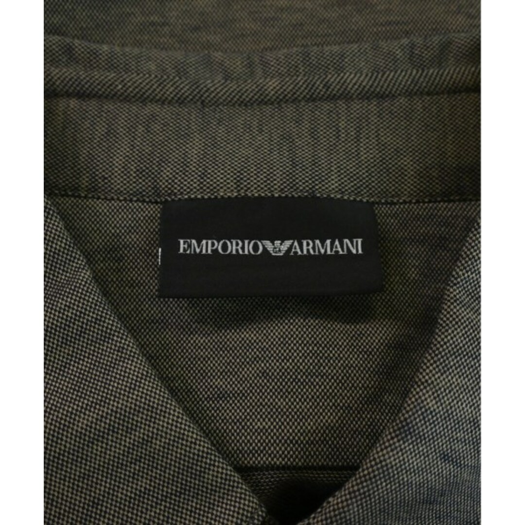 Emporio Armani(エンポリオアルマーニ)のEMPORIO ARMANI カジュアルシャツ L ダークグレー 【古着】【中古】 メンズのトップス(シャツ)の商品写真