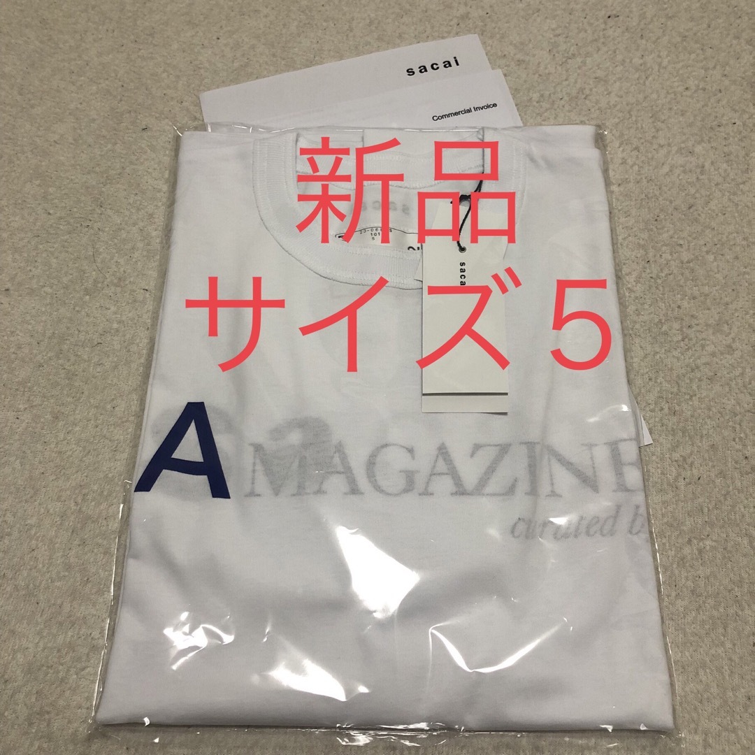 メンズ新品 正規品 sacai Tシャツ サカイ A magazine サイズ5