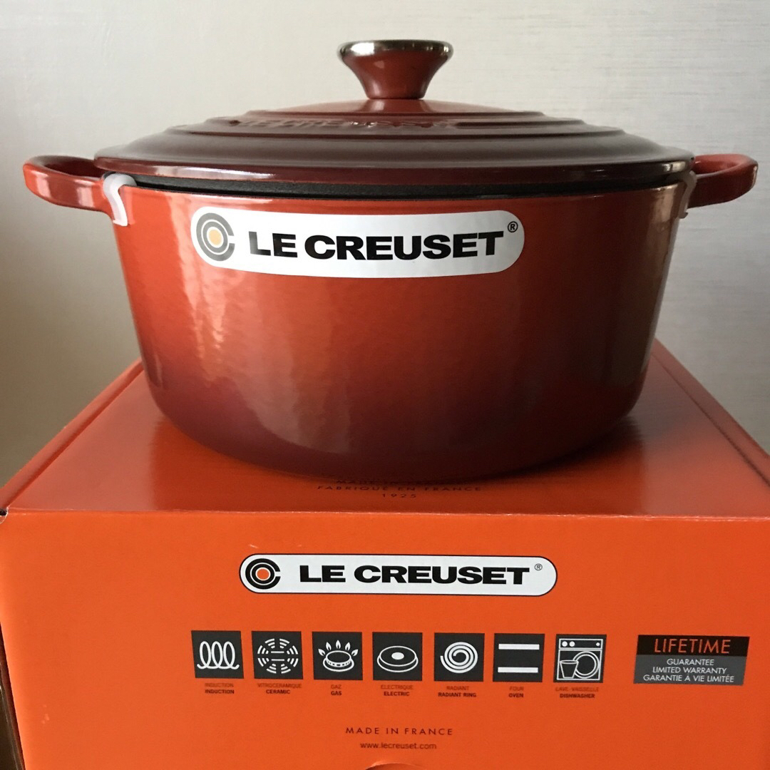 LE CREUSET - ルクルーゼ 両手鍋 24cm CAYENNE カイエンの通販 by