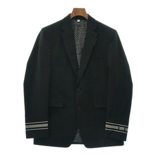 バーバリー(BURBERRY)のBURBERRY バーバリー テーラードジャケット 50(XL位) 黒 【古着】【中古】(テーラードジャケット)