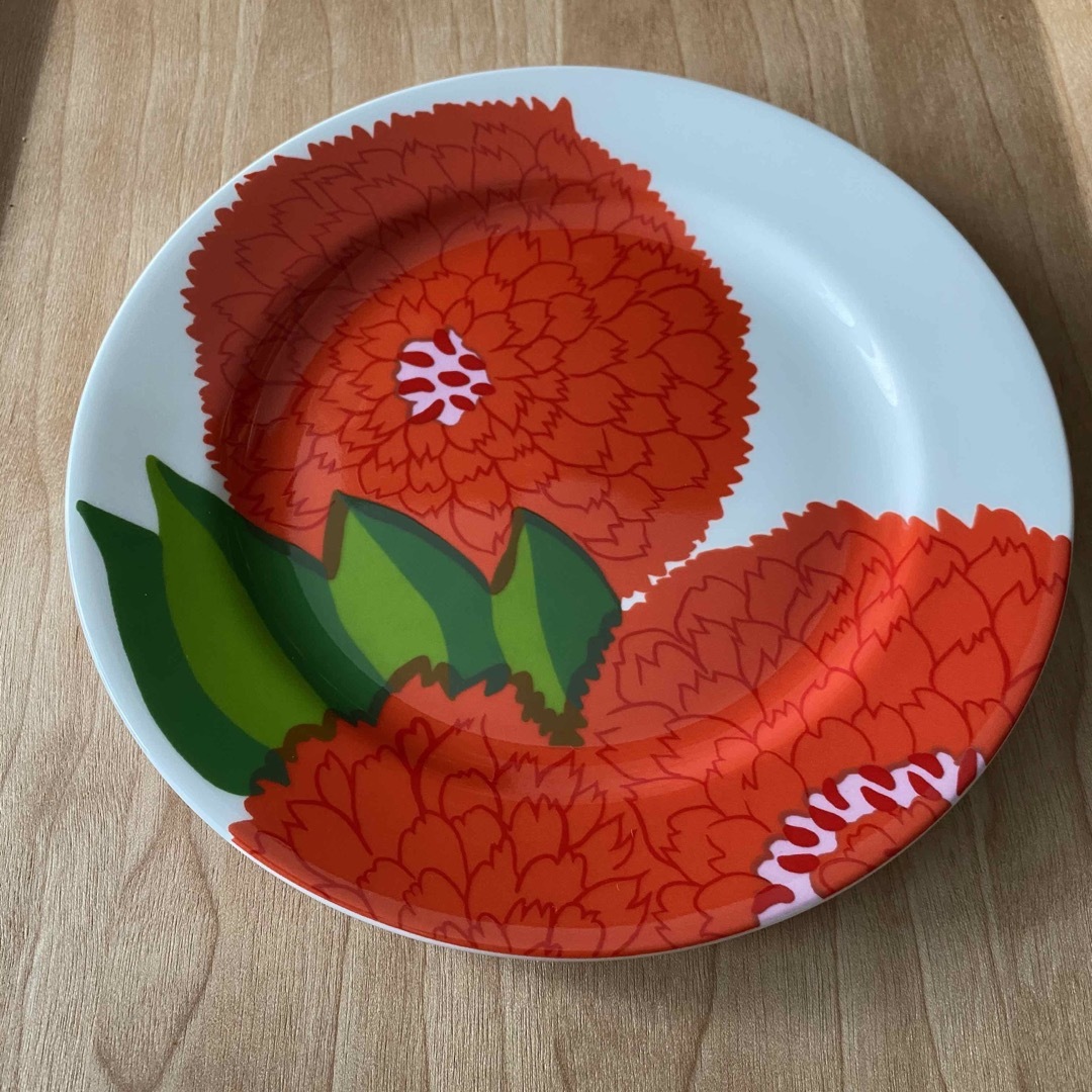 マリメッコ プリマヴェーラ marimekko プレート赤 新品