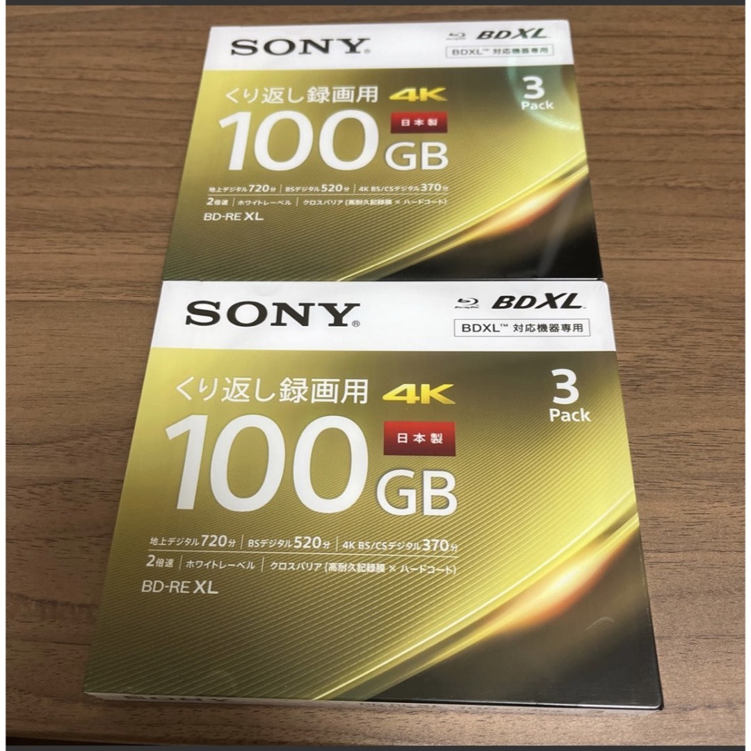 【特記有】 SONY 3BNE3VEPS2 BD-RE XL 100GB 6枚